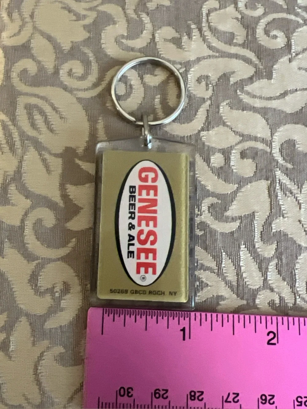Vintage Genesee Beer And Ale Beer Keychain Breweriana